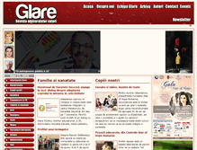 Tablet Screenshot of glaremagazine.ro
